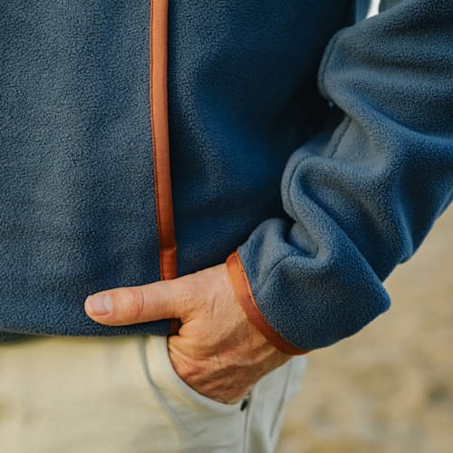 lifestyle image of Free Range Fleece Pullover