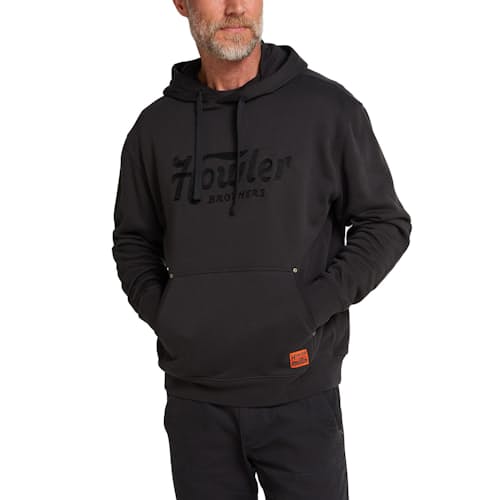 on model image of Trade Hoodie