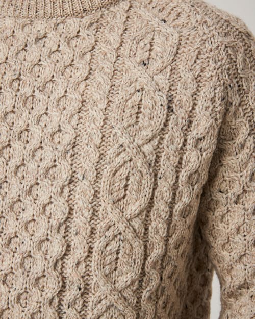 on model image of Hudson Aran Cardigan