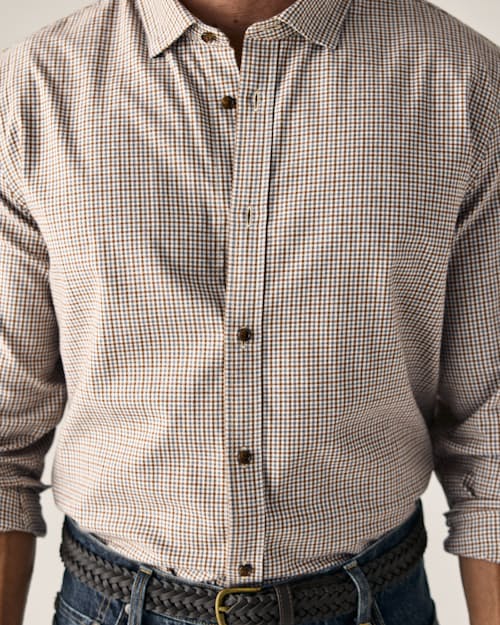 on model image of Brushed Cotton Shirt