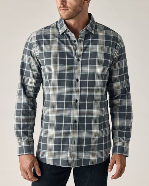 on model image of Brushed Cotton Shirt
