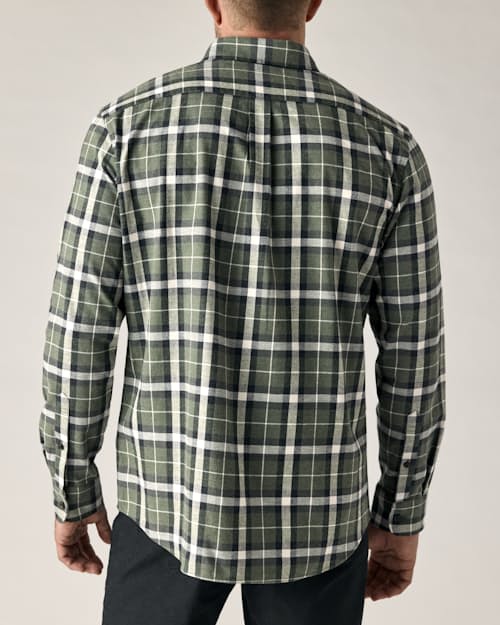 on model image of Brushed Cotton Shirt