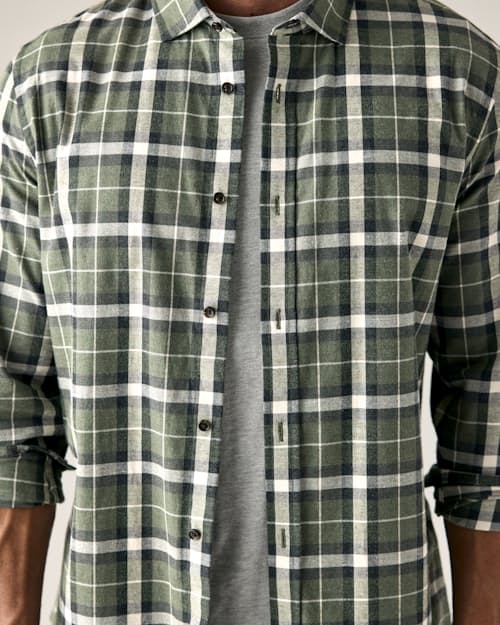 on model image of Brushed Cotton Shirt
