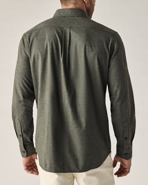 on model image of Brushed Cotton Shirt