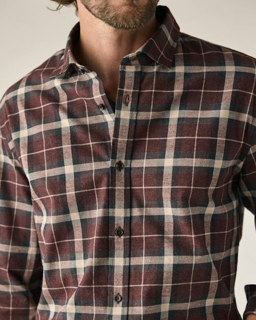 on model image of Brushed Cotton Shirt