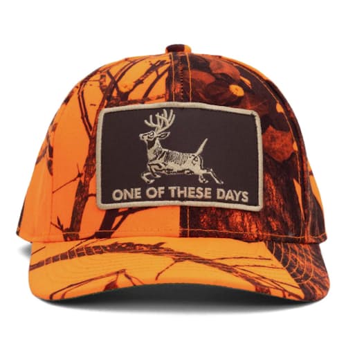 laydown image of Buck Country Patch Hat Hunting