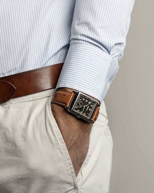 on model image of Carrée Automatic 140 Years