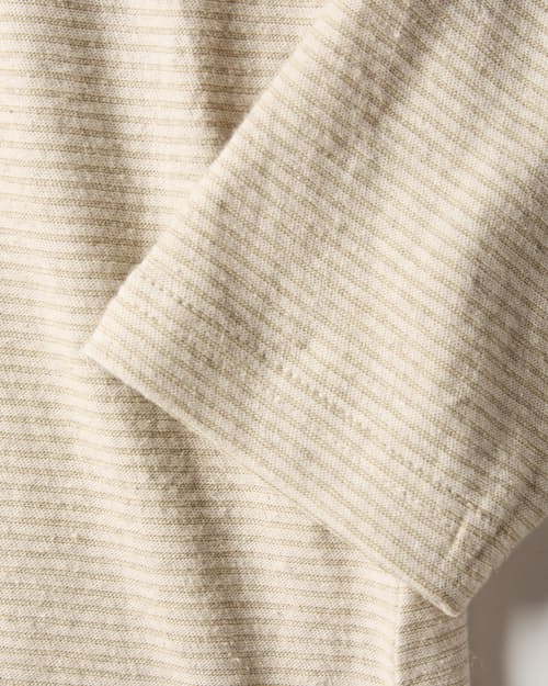 laydown detail image of Cotton Linen Long Sleeve Polo