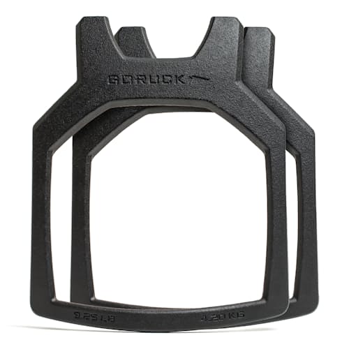 lifestyle image of Curved Ruck Plates 9.25 lbs - Set of 2