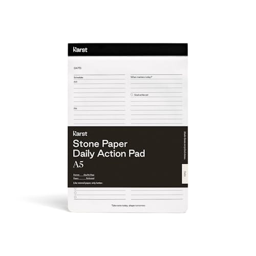 laydown image of A5 Daily Action Pad