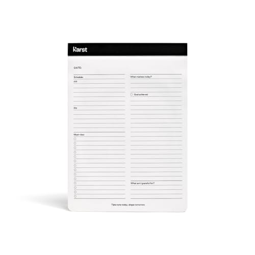 laydown image of A5 Daily Action Pad