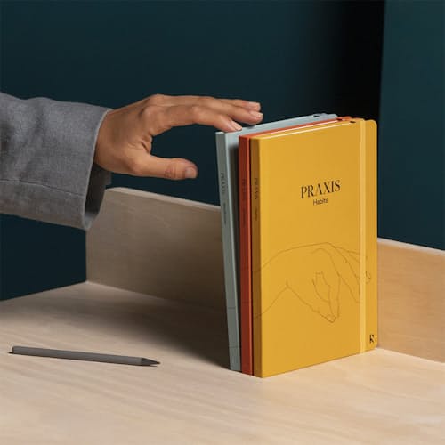 lifestyle image of Praxis Method - Set of 3 A5 Journals