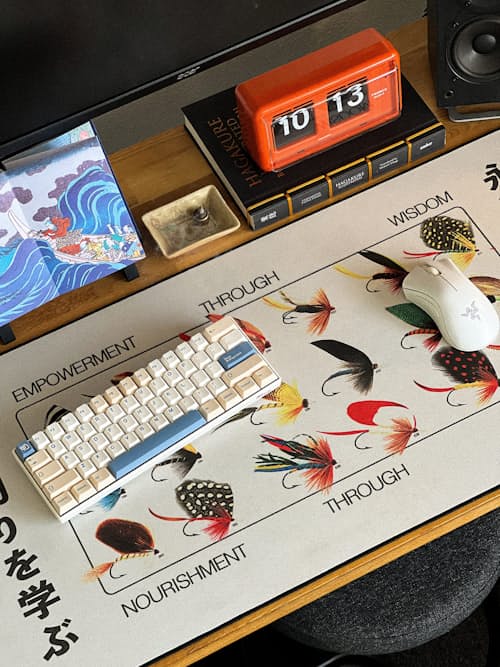 lifestyle image of Fishing Lures Mousepad