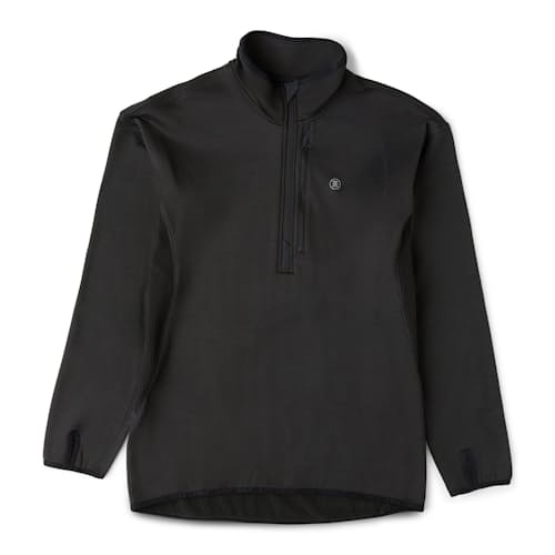 laydown image of Grid Lock Fleece Quarter Zip