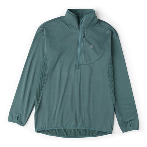 laydown image of Grid Lock Fleece Quarter Zip