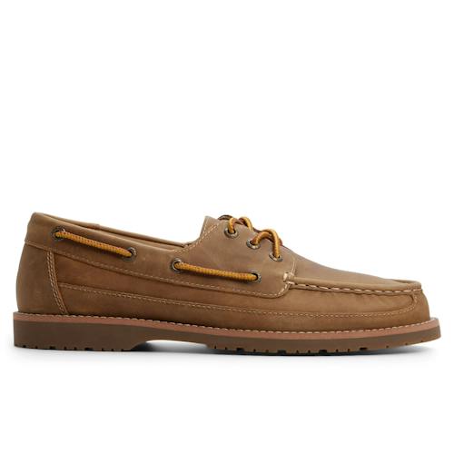 laydown image of Mini Lug 3-Eye Boat Shoe