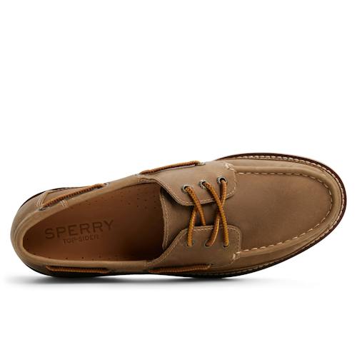 laydown image of Mini Lug 3-Eye Boat Shoe