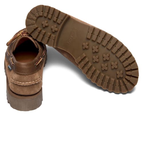laydown image of Guardian Lug Boat Shoe