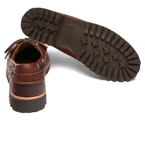 laydown image of Ranger Artisan Momth Lug Boat Shoe