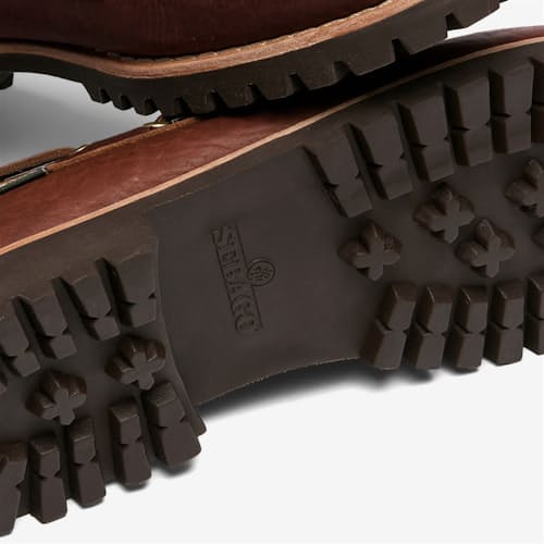 laydown detail image of Ranger Artisan Momth Lug Boat Shoe