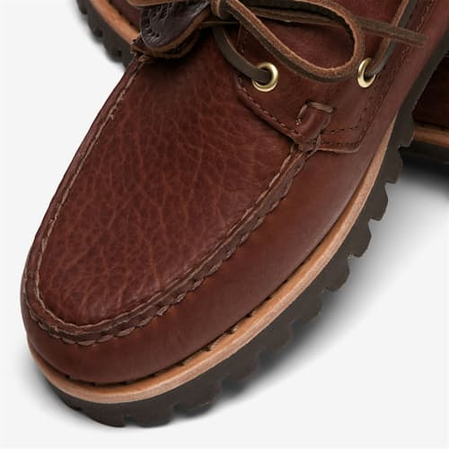 laydown detail image of Ranger Artisan Momth Lug Boat Shoe
