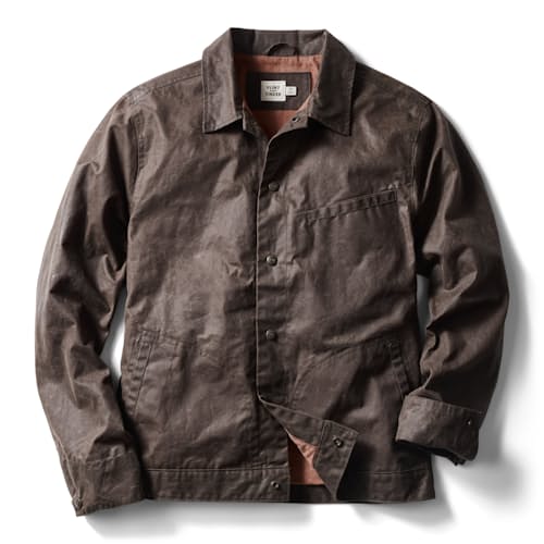 laydown image of James Waxed Snap Jacket