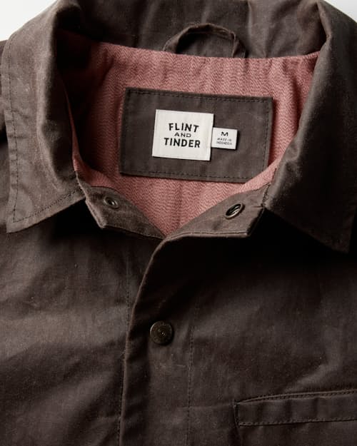 laydown detail image of James Waxed Snap Jacket