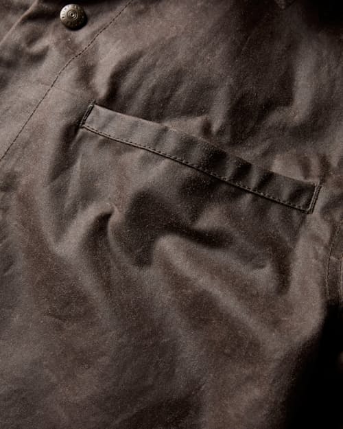 laydown detail image of James Waxed Snap Jacket