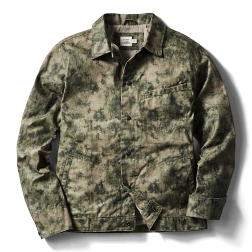 laydown image of James Waxed Snap Jacket