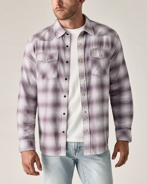 on model image of Cotton Western Shirt