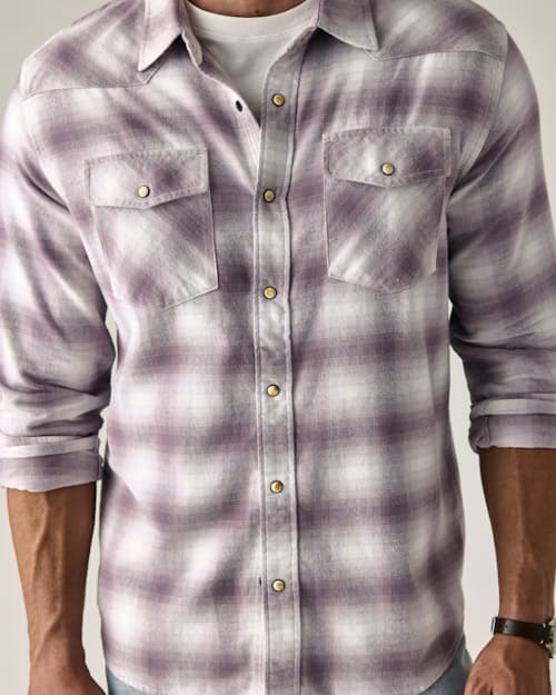 on model image of Cotton Western Shirt