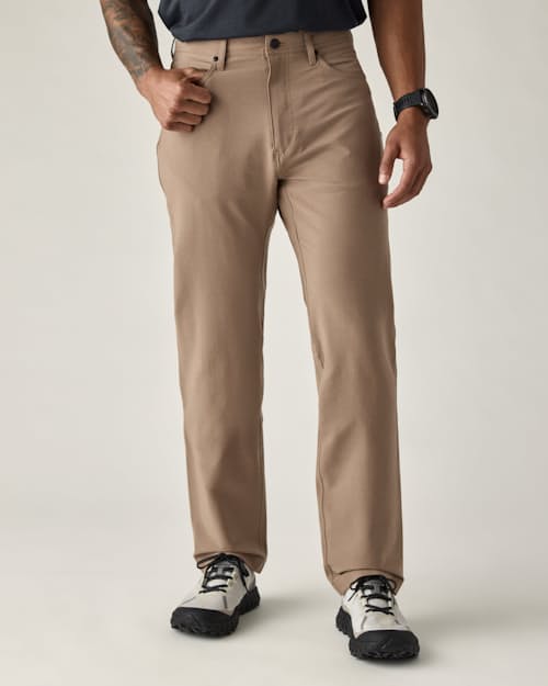 on model image of 72-Hour Merino 5-Pocket Pant - HB Straight