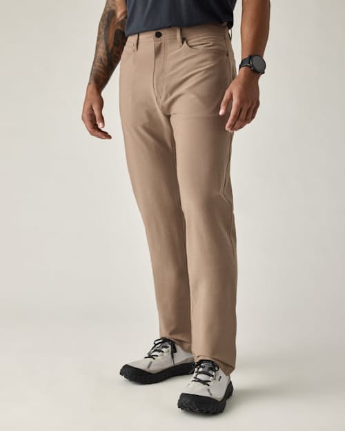 on model image of 72-Hour Merino 5-Pocket Pant - HB Straight