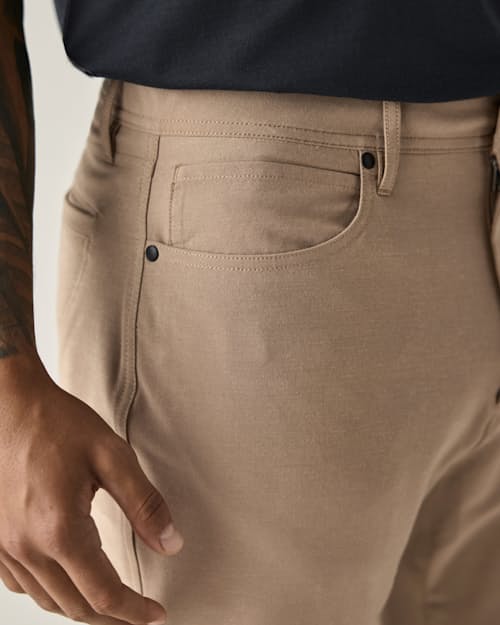 on model image of 72-Hour Merino 5-Pocket Pant - HB Straight