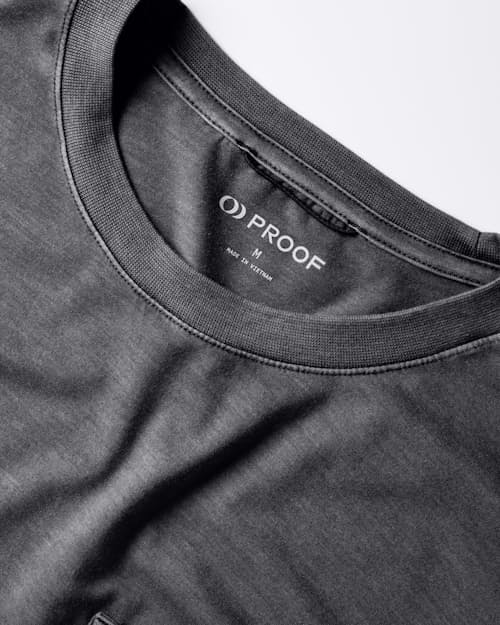 laydown detail image of PatinaTech Long Sleeve T-Shirt