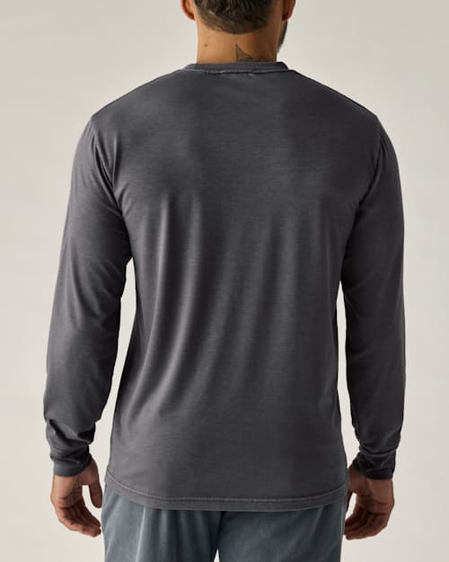 on model image of PatinaTech Long Sleeve T-Shirt