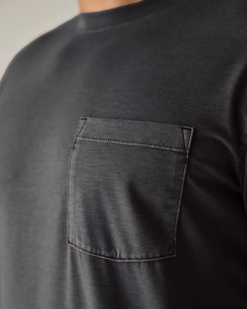 on model image of PatinaTech Long Sleeve T-Shirt