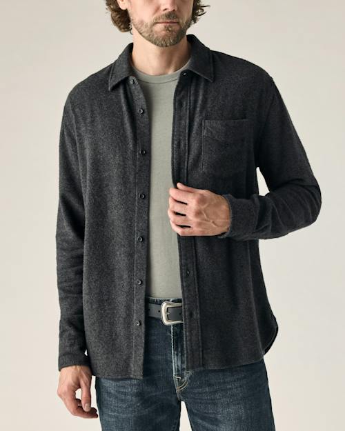 on model image of Flannel Architect Shirt