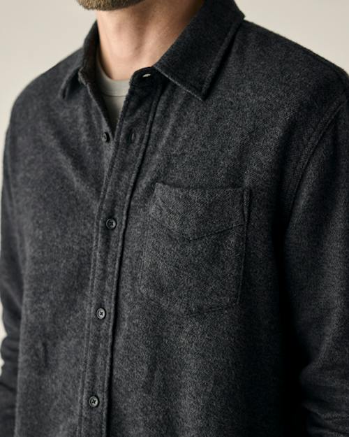 on model image of Flannel Architect Shirt