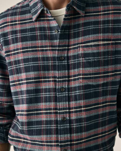 on model image of Flannel Architect Shirt
