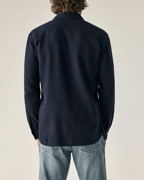 on model image of Flannel Architect Shirt