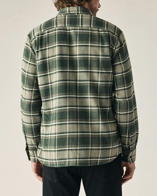 on model image of Flannel Architect Shirt