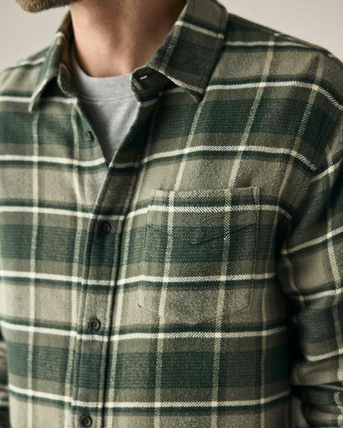 on model image of Flannel Architect Shirt