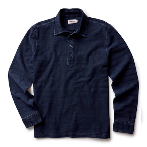 laydown image of The Long Sleeve Polo