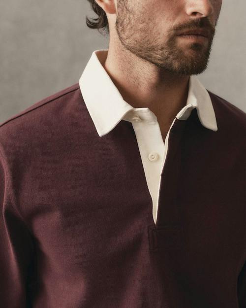 on model image of The Rugby Shirt
