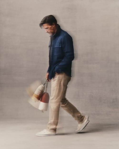 on model image of The Ledge Long Sleeve Shirt