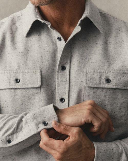 on model image of The Yosemite Shirt