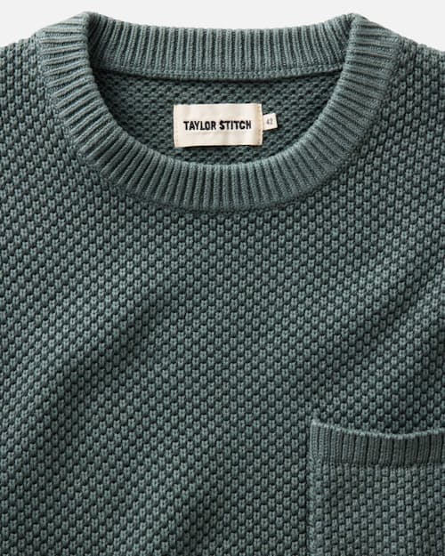 laydown detail image of The Crawford Crew Sweater