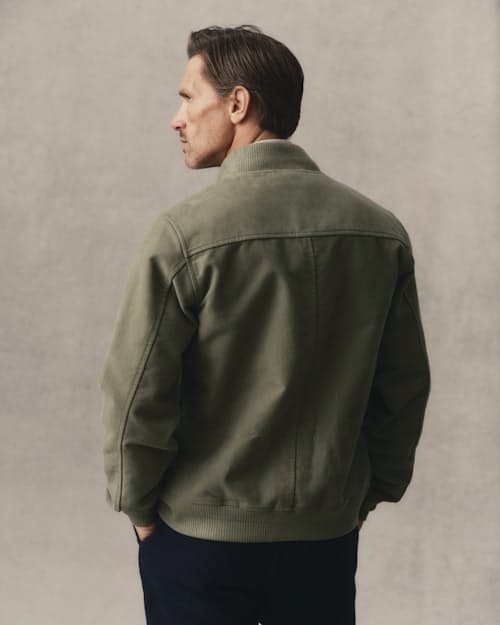 on model image of The Clark Bomber