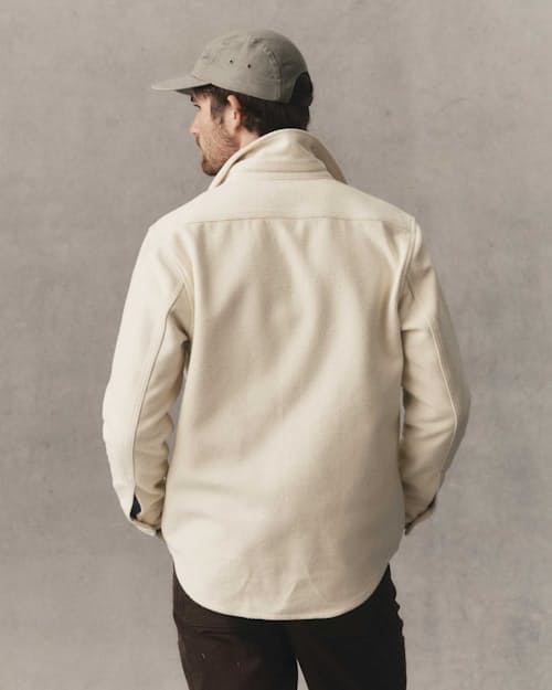 on model image of The Maritime Shirt